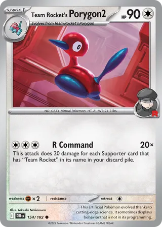 Team Rocket's Porygon2 (Destined Rivals 154/182)