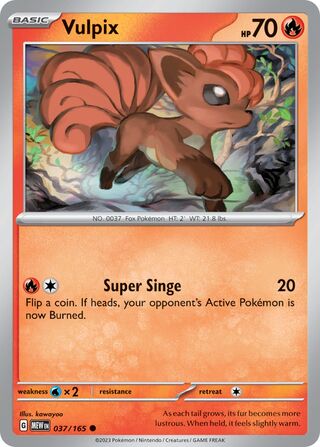 Vulpix (Scarlet & Violet 151 037/165)