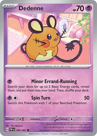Dedenne (Paldean Fates 036/091)