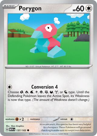 Porygon (Scarlet & Violet 151 137/165)