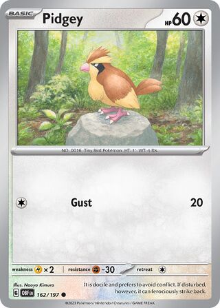 Pidgey (Obsidian Flames 162/197)