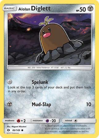 Alolan Diglett (Sun & Moon 86/149)