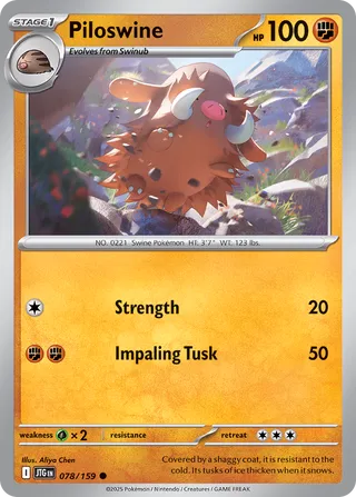 Piloswine (Journey Together 078/159)