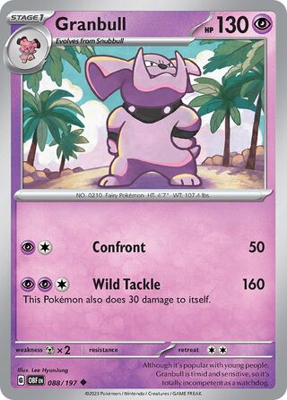 Granbull (Obsidian Flames 088/197)