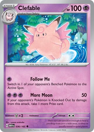 Clefable (Scarlet & Violet 151 036/165)
