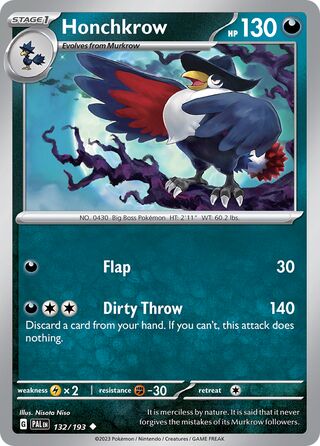 Honchkrow (Paldea Evolved 132/193)