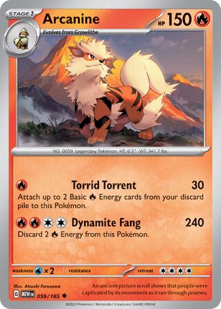 Arcanine (Scarlet & Violet 151 059/165)