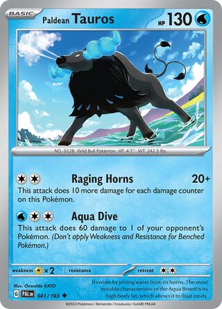 Paldean Tauros (Paldea Evolved 041/193)