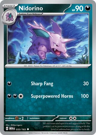 Nidorino (Scarlet & Violet 151 033/165)