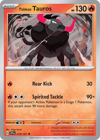 Paldean Tauros (Surging Sparks 018/191)