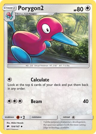 Porygon2 (Burning Shadows 104/147)