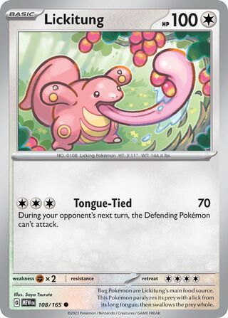 Lickitung (Scarlet & Violet 151 108/165)