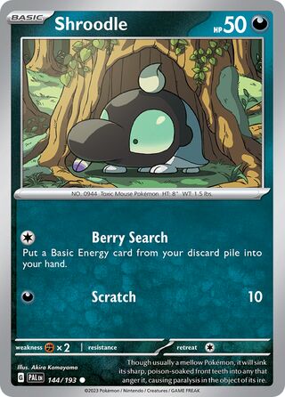 Shroodle (Paldea Evolved 144/193)