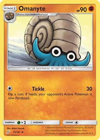 Omanyte (Team Up 75/181)