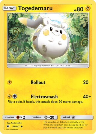 Togedemaru (Burning Shadows 47/147)