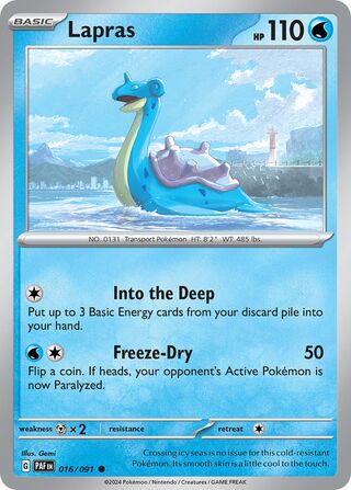 Lapras (Paldean Fates 016/091)