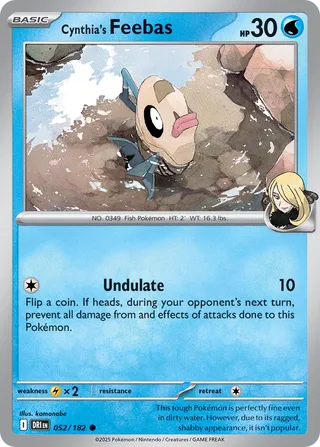 Cynthia's Feebas (Destined Rivals 052/182)