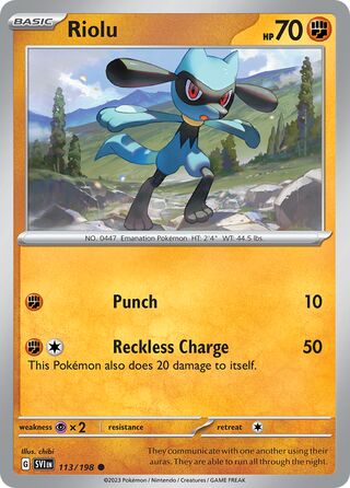 Riolu (Scarlet & Violet 113/198)