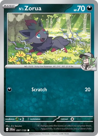 N's Zorua (Journey Together 097/159)
