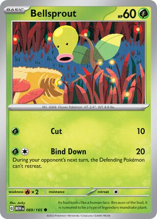 Bellsprout (Scarlet & Violet 151 069/165)