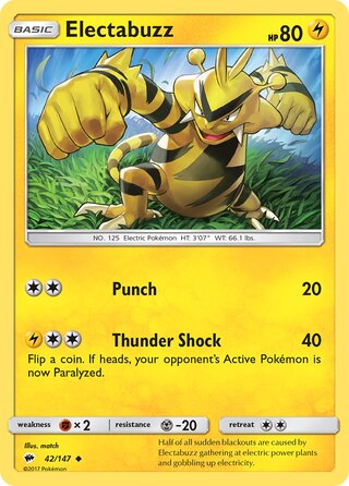 Electabuzz (Burning Shadows 42/147)