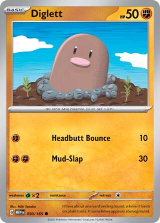 Diglett (Scarlet & Violet 151 050/165)