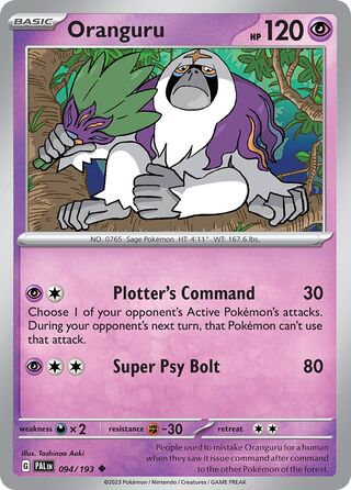 Oranguru (Paldea Evolved 094/193)