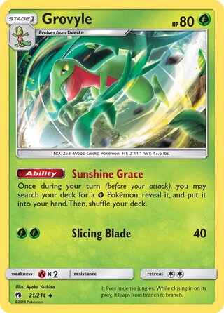 Grovyle (Lost Thunder 21/214)